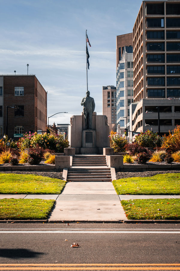 Statue in Boise, Idaho